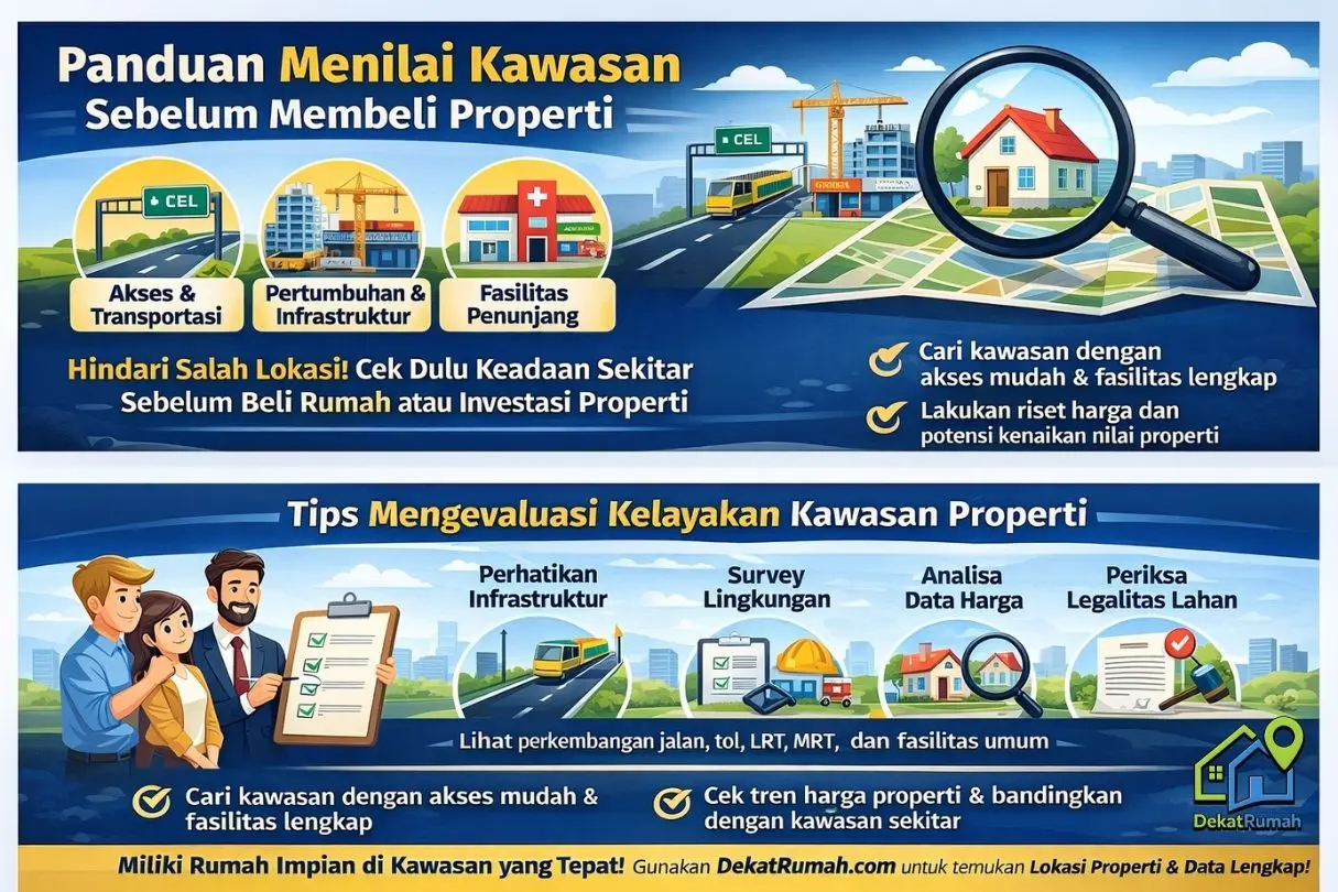 cara menilai kawasan properti sebelum membeli rumah