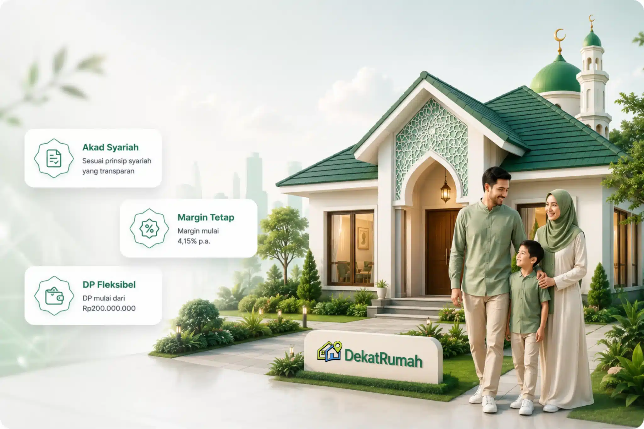 Ilustrasi simulasi KPR Syariah DekatRumah